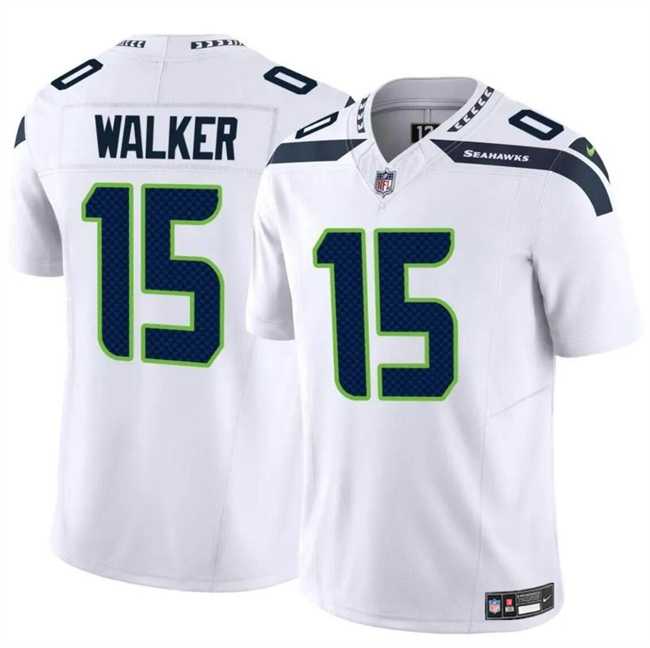 Men & Women & Youth Seattle Seahawks #15 P.J. Walker White 2024 F.U.S.E Vapor Limited Football Stitched Jersey